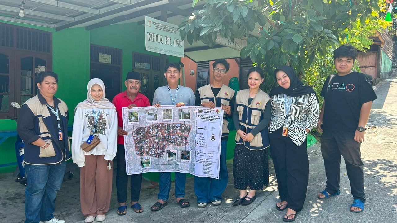 Pemetaan Administrasi Wilayah Senayan Kelurahan Karang Rejo, Mahasiswa KKN Universitas Mulia Identifikasi Batas RT dan Fasilitas Lingkungan